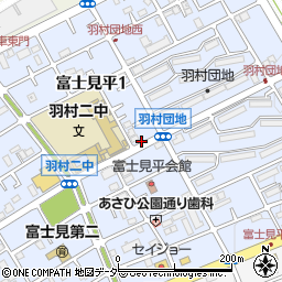 東京都羽村市富士見平周辺の地図