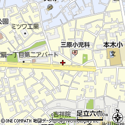 カギ屋さん２４　東京都・足立区店周辺の地図