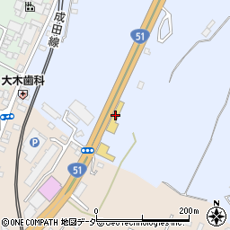 トヨタカローラ千葉成田店周辺の地図
