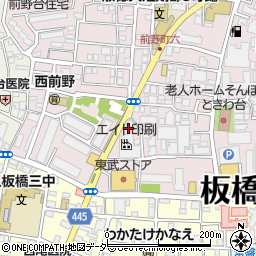 矢崎燃料株式会社　常盤台給油所周辺の地図