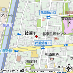 ＳＴＰ２５６・綾瀬第３８駐車場周辺の地図