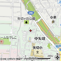 千葉県松戸市中矢切496周辺の地図