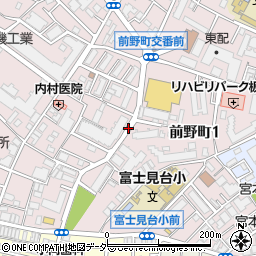 東京都板橋区前野町1丁目周辺の地図