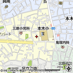 東京都足立区本木北町6周辺の地図