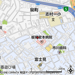 板橋宮本町宿舎周辺の地図