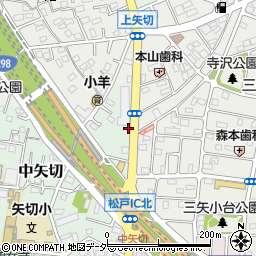 千葉県松戸市中矢切623-12周辺の地図