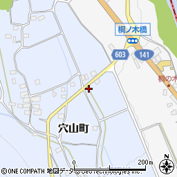 山梨県韮崎市穴山町1293-2周辺の地図
