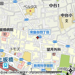 ローソン常盤台四丁目店周辺の地図