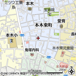 東京都足立区本木東町9周辺の地図