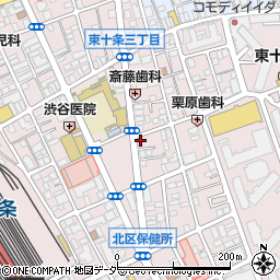 東京都北区東十条3丁目4-5周辺の地図