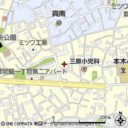 東京都足立区本木北町16周辺の地図