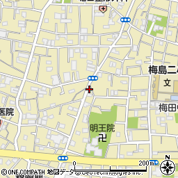 梅島第二小通り周辺の地図