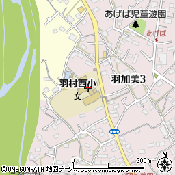 羽村市立羽村西小学校周辺の地図