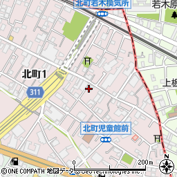 東京都練馬区北町1丁目周辺の地図