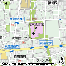 東京都足立区綾瀬周辺の地図