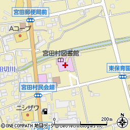宮田村民会館周辺の地図