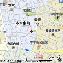 東京都足立区本木東町12周辺の地図