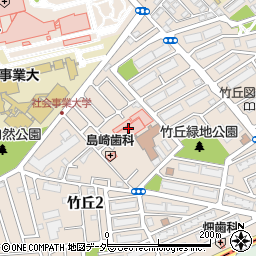 竹丘病院（保養会）周辺の地図