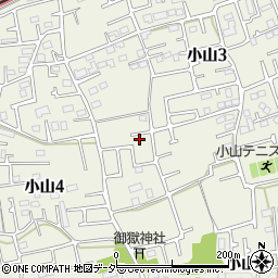 東京都東久留米市小山周辺の地図
