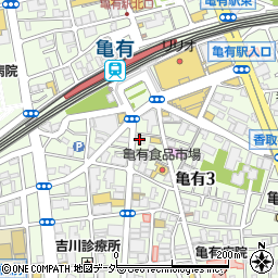 東京レジャーランド亀有店周辺の地図
