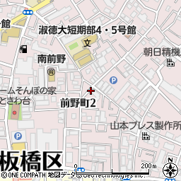 東京都板橋区前野町2丁目周辺の地図