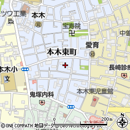 東京都足立区本木東町11周辺の地図