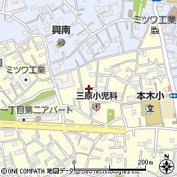 東京都足立区本木北町15周辺の地図