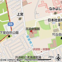 東京都清瀬喜望園周辺の地図