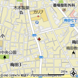 セブンイレブン足立梅田２丁目店周辺の地図