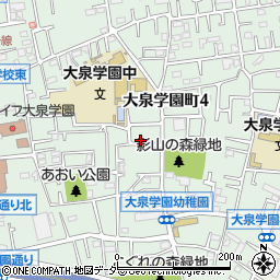 東京都練馬区大泉学園町4丁目周辺の地図