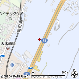 千葉県成田市不動ケ岡1967周辺の地図