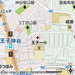 東京都北区王子5丁目15周辺の地図
