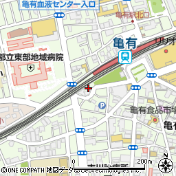 まるかんのお店亀有店周辺の地図