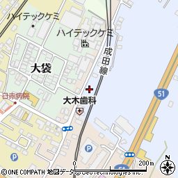 千葉県成田市不動ケ岡1964周辺の地図