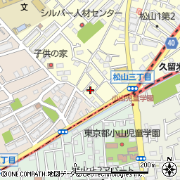 東京都清瀬市松山3丁目22周辺の地図