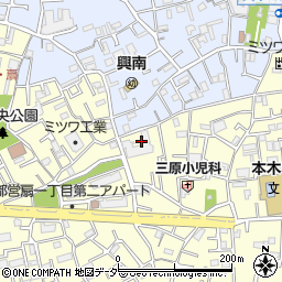 東京都足立区本木北町17周辺の地図