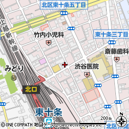 有限会社中央電化　東十条店周辺の地図