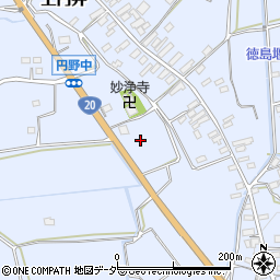 山梨県韮崎市円野町上円井1631周辺の地図