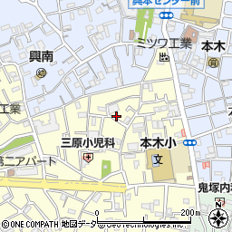 東京都足立区本木北町13-3周辺の地図