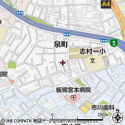 東京都板橋区泉町27周辺の地図