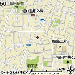 東京都足立区梅田4丁目11周辺の地図