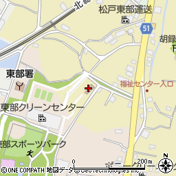 松戸市　東部老人福祉センター周辺の地図