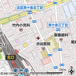 東十条駅前整骨院周辺の地図