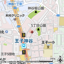 東京都北区王子5丁目19周辺の地図
