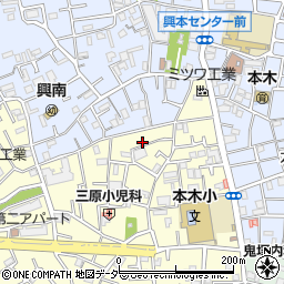 東京都足立区本木北町12周辺の地図