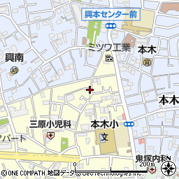東京都足立区本木北町13-10周辺の地図