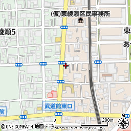 炭火焼肉ばんり 綾瀬店周辺の地図