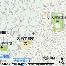 セブンイレブン練馬大泉学園小前店周辺の地図