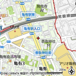 ニッポンレンタカー亀有駅前営業所周辺の地図