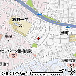 東京都板橋区泉町33周辺の地図